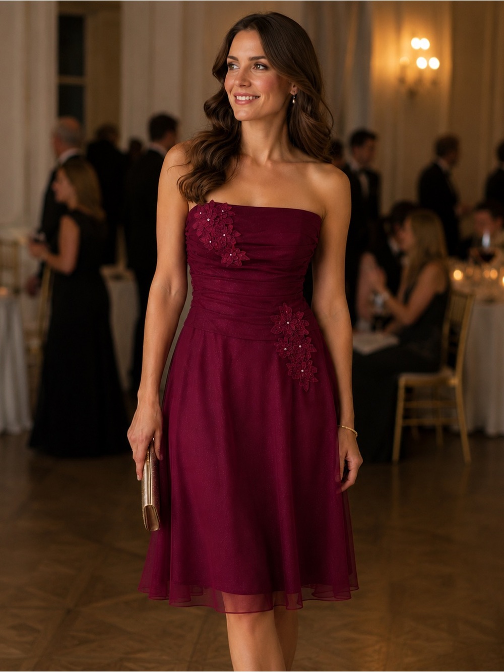 Kiki maroon sleeveless dress - Picture 10 of 10